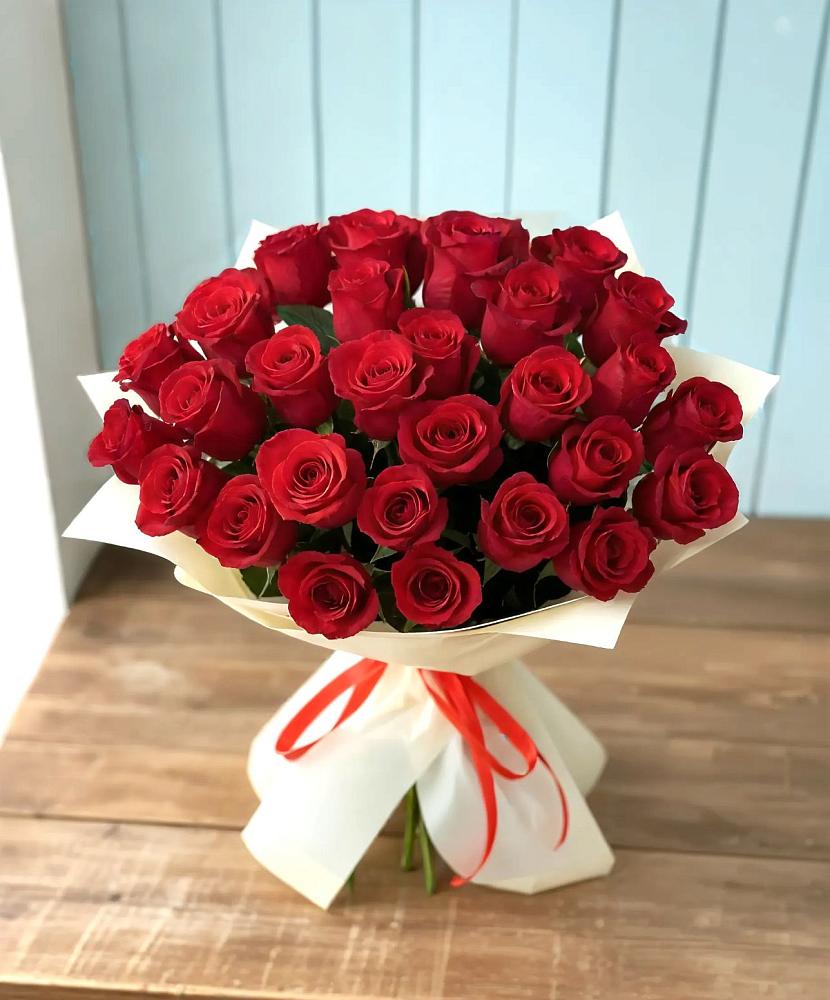 Букет 29 Красных роз в Ковдоре