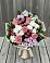 Букет цветов из: Альстромерии, Гвоздики, Розы и Хризантемы в Ковдоре
