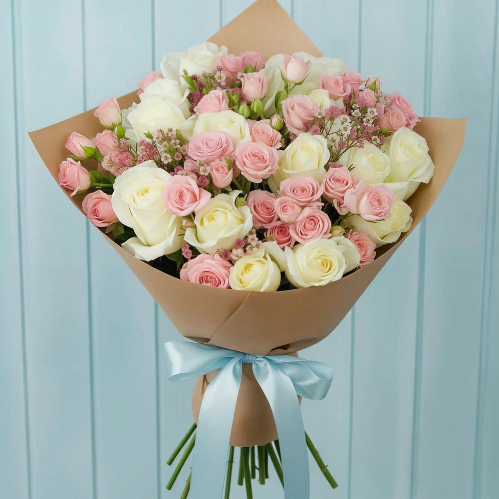 Букет цветов из: Розы в Ковдоре