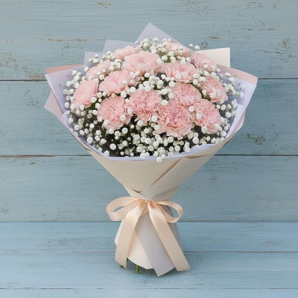 Букет цветов из: Гвоздики в Ковдоре