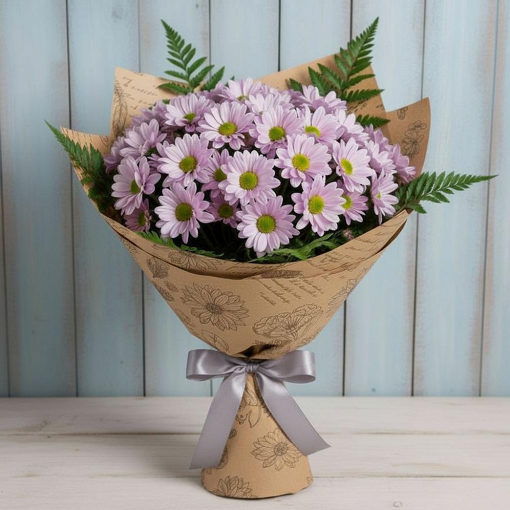 Букет цветов из: Хризантемы в Ковдоре