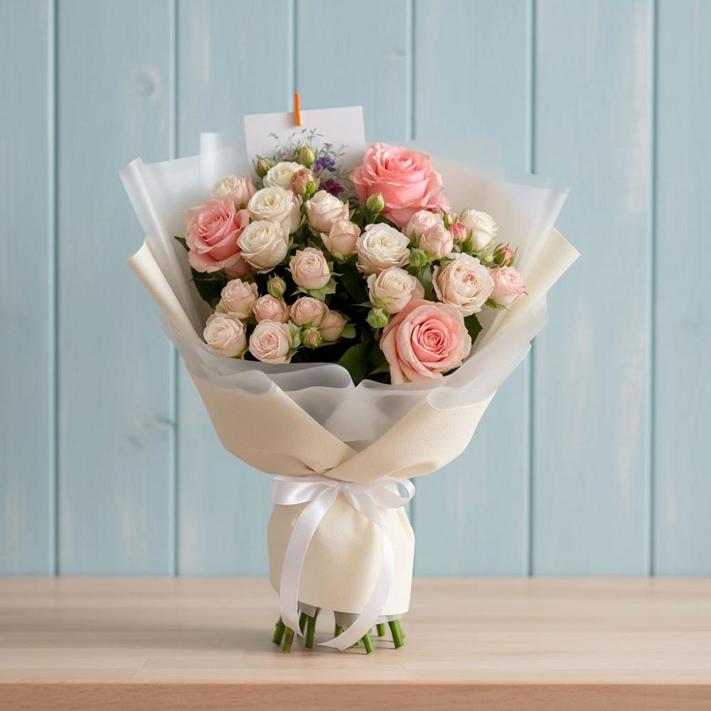 Букет цветов из: Розы в Ковдоре