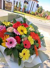 Букет цветов из:  Герберы #REPLACE_PRED# Ковдоре