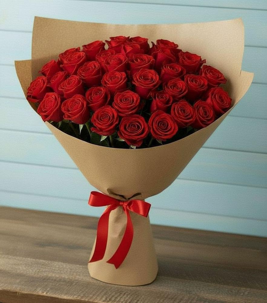 Букет Красные розы Милано в Ковдоре