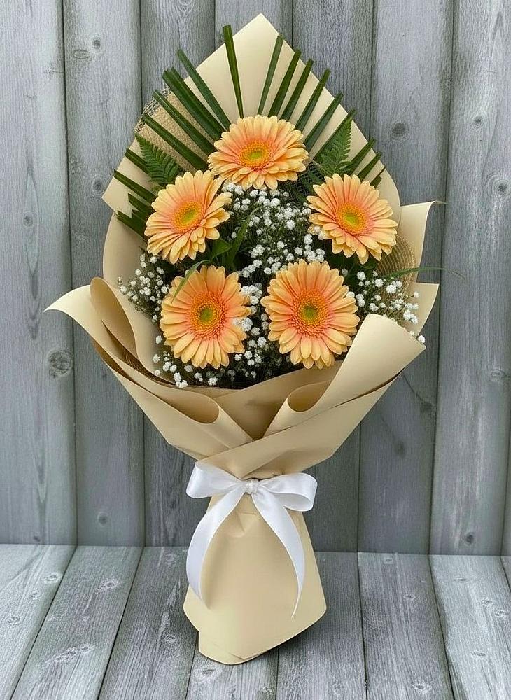 Букет цветов из: Герберы в Ковдоре