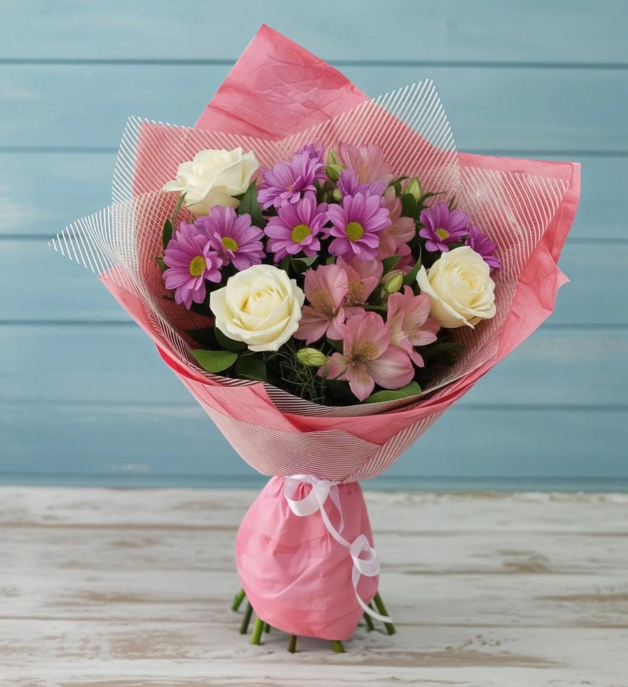 Букет цветов из: Герберы в Ковдоре